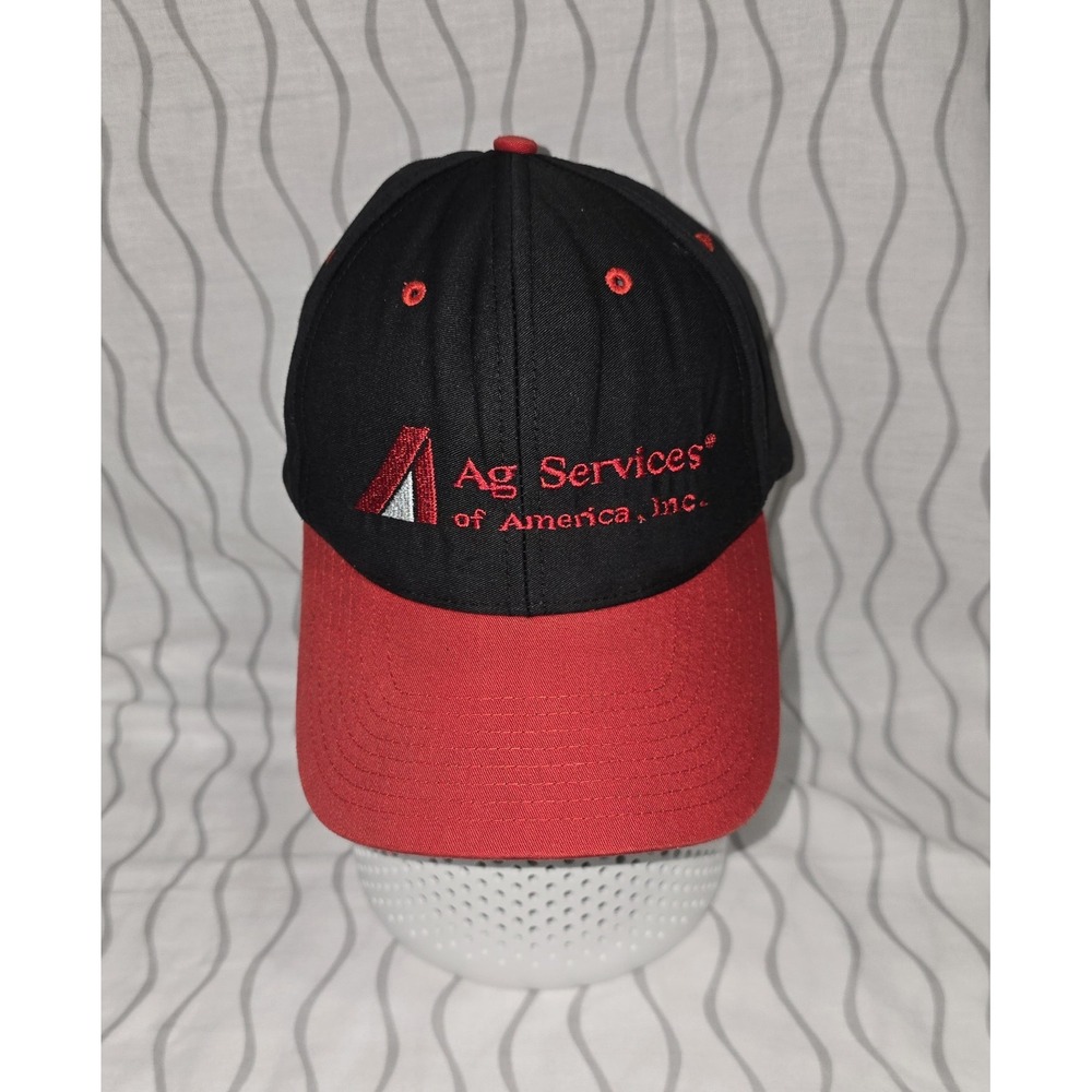 Baseball Cap AG SERVICES OF AMERICA Black Trucker Hat Unique RETRO Rare Vintage